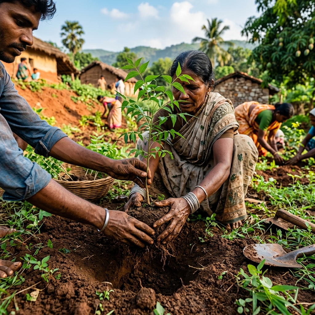 Tree Plantation and Sapling Distribution